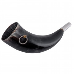 Горн охотничий PakiGorn из рога животного 25 см Круглый