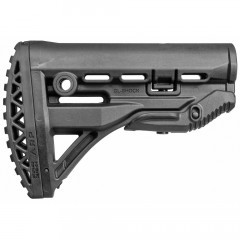 Приклад телескопический Fab Defense GL-SHOCK ARP с амортизатором и упором Чёрный