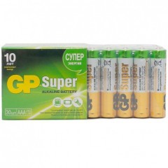 Батарейки алкалиновые GP Super Alkaline 24А Тип LR03 (AAA) 1.5V 1150 мАч 30 шт