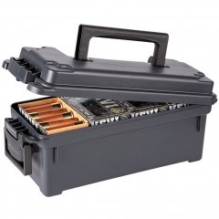 Ящик Plano PLA1212P для хранения 100 патронов 12 калибра Чёрный