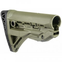 Приклад телескопический Fab Defense GL-SHOCK SRP с амортизатором и упором Зелёный