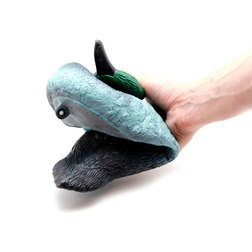 Чучело утиное Стикхант №17 Гоголь селезень зеленый сминаемое резиновое