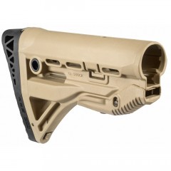 Приклад телескопический Fab Defense GL-SHOCK SRP с амортизатором и упором Койот