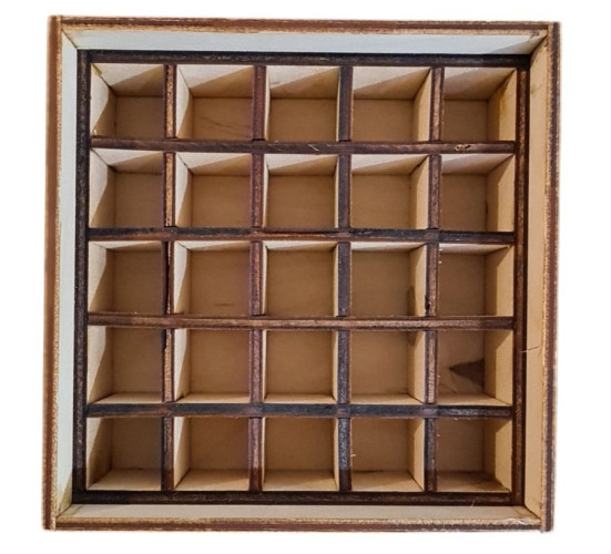 Коробка Стикхант для хранения 25 патронов 12 калибра Дерево