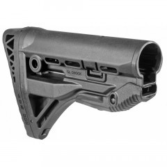 Приклад телескопический Fab Defense GL-SHOCK SRP с амортизатором и упором Чёрный