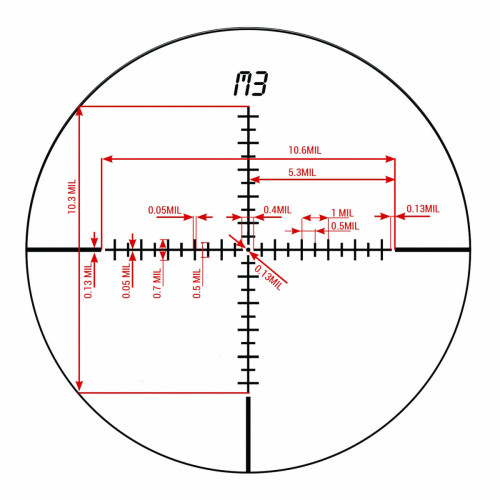 Прицел оптический Konus Pro Tactical EL-30 4-16X44 SFP FP WP (7330) Сетка 10 шт