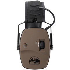 Наушники активные стрелковые ShotTime 44 Pro с гелевыми амбушюрами 23-82 ДБ Койот