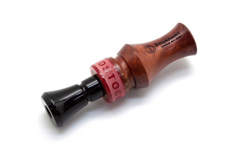 Манок духовой на утку акриловый Stickhunt ArtCalls Woodstock Кап эвкалипта 1 лепесток Чёрный