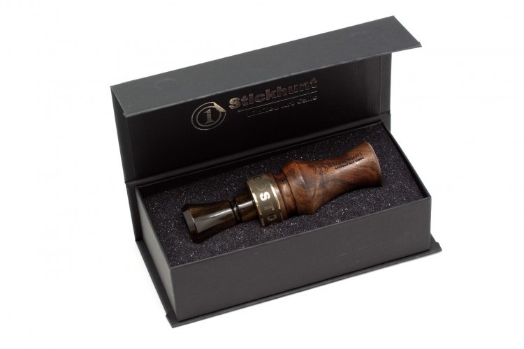 Манок духовой на утку Stickhunt ArtCalls Woodstock Орех Gold edition VIP (111/333) Чёрное золото