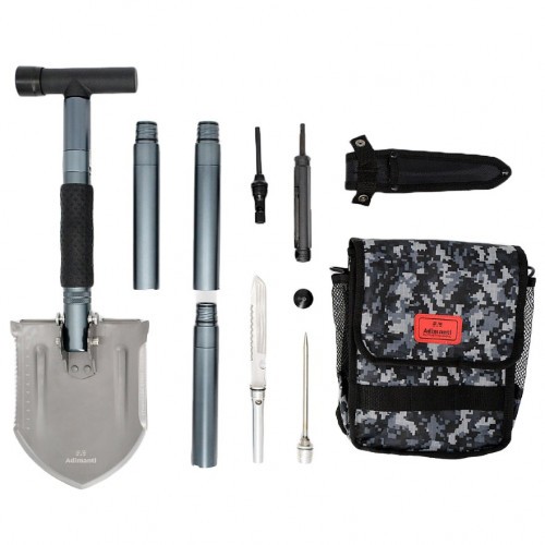 Лопата-трансформер тактическая Ganzo Adimanti AD-110A в наборе 10 функций