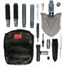 Лопата-трансформер тактическая Ganzo Adimanti AD-220A в наборе 12 функций
