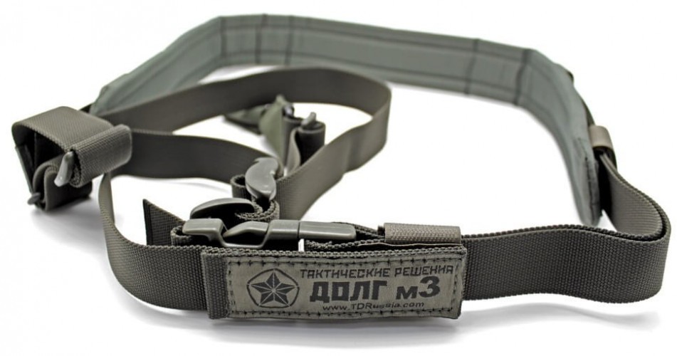 Охотничий 1-2-3 точечный ремень "ДОЛГ - М3" Охотничий (Хаки)