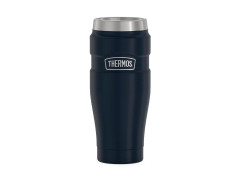 Термос для напитков (термокружка) THERMOS KING SK-1005 MMB 0.47L, нержавеющая сталь, клапан, крышка-пробка, тёмно-синий