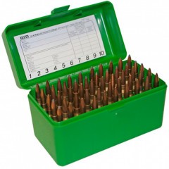 Кейс MTM Deluxe H-50-RL-10 для хранения 50 патронов .270 калибра Зелёный