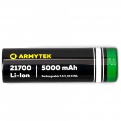 Аккумулятор Armytek Li-Ion A03601 Тип 21700 3.7V 5000 мАч без защиты