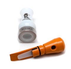 Манок духовой 2 в 1 (уточка чирок и шилохвость) Reyoka Camurcun Белый / Оранжевый