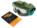 Очки-маска баллистические тактические ShotTime Puma, защитная, оправа зелёная, линза прозрачная