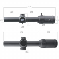 Прицел оптический Vector Optics Constantine 1-10X24 IR SFP FP WP (SCOC-31P) Сетка Tactical Dot MOA