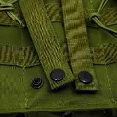 Подсумок поясной Rusforce Tactical Pouch открытый для 3-х магазинов АК Зеленый