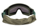 Очки-маска баллистические тактические ShotTime Puma, защитная, оправа зелёная, линза серая
