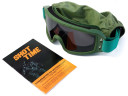 Очки-маска баллистические тактические ShotTime Puma, защитная, оправа зелёная, линза серая