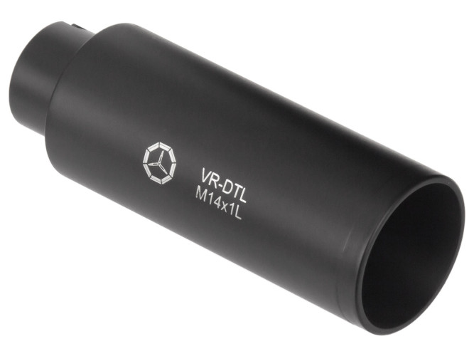 Пламегаситель-дожигатель Вектор-7.62 VR-DTL для 7.62 калибра | Резьба М14х1L Сталь